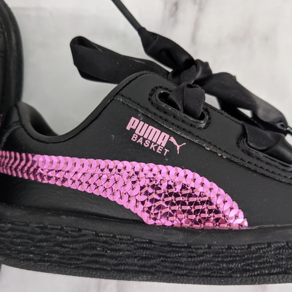 PUMA | basket heart bling jr sz6 - Picture 5 of 6